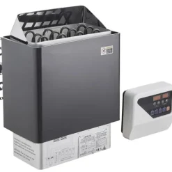 6KW Elektrisk Bastuvärmare, Spis med Digital Kontroller, för 5-9 m³ Hem Spa