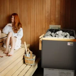 6KW Elektrisk Bastuvärmare, Spis med Digital Kontroller, för 5-9 m³ Hem Spa