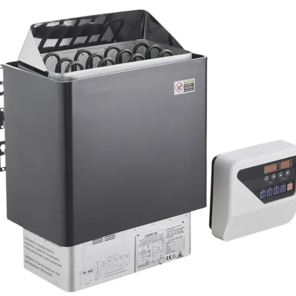 6KW Elektrisk Bastuvärmare, Spis med Digital Kontroller, för 5-9 m³ Hem Spa