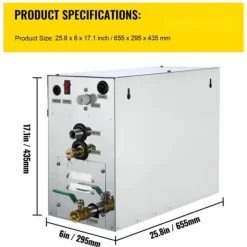 Outlet 9KW ånggenerator för SPA-rum, digital display, 35℃-55℃, bastu, hem & kommersiell ånggeneratorsats. Bastu