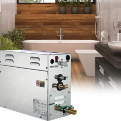 Outlet 9KW ånggenerator för SPA-rum, digital display, 35℃-55℃, bastu, hem & kommersiell ånggeneratorsats. Bastu