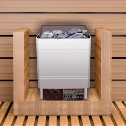 Outlet 9KW våt och torr elektrisk bastuvärmare, snabb uppvärmning, justerbar tid/temp Bastu
