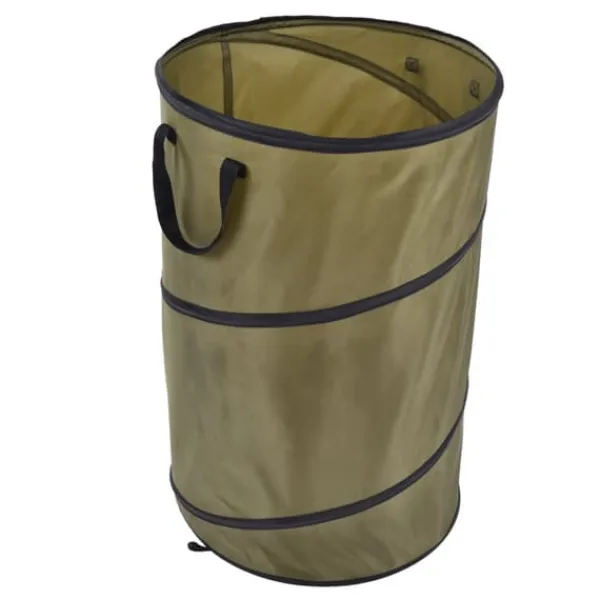 113L hopfällbar papperskorg 30 gallon återvinning stor lövsoppåse med handtag för trädgårdscamping