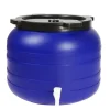 Clearance 100L RUND PLASTTUNA MED KRAN - SU-B-100L+KR Regntunnor
