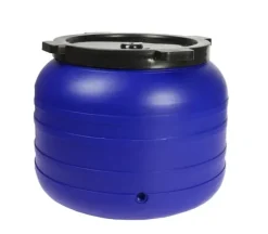 Clearance 100L RUND PLASTTUNA MED KRAN - SU-B-100L+KR Regntunnor
