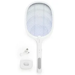 Clearance Laddad 2 i 1 Anti-insekt racket med UV-ljus Elecfly InnovaGoods LASER SKADDJUR FÖR TRÄDGÅRDEN Flugsmällor