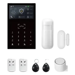 Larm System Kit, Trådlös Anslutning, Smart Hem Integration, 4G WiFi Kit A, EU Kontakt