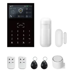 Larm System Kit, Trådlös Anslutning, Smart Hem Integration, 4G WiFi Kit A, EU Kontakt