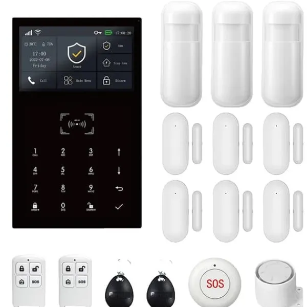 Larm System, Trådlös Anslutning, Smart Hem Kompatibilitet,EU-plugg, 2G GSM Kit D