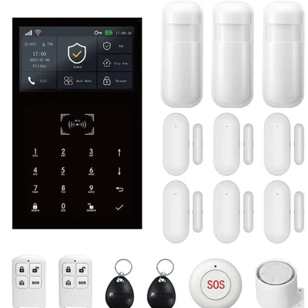 Larm System, Trådlös Anslutning, Smart Hem Kompatibilitet,EU-plugg, 2G GSM Kit D