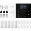 Larm System, Trådlös Anslutning, Smart Hem Kompatibilitet,2G GSM WiFi Kit F, EU-plugg