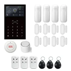 New Larm System, Trådlös Anslutning, Smart Hem Kompatibilitet,2G GSM Kit E, EU-plugg Hemlarmsystem