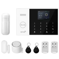 Outlet Larm System, Trådlös Anslutning, Smart Hem Kompatibilitet,2G GSM WiFi Kit A, EU-plugg Hemlarmsystem