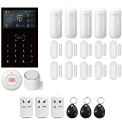 Larmssystem, trådlös anslutning, smart hem-integration,4G WiFi Kit F, EU Kontakt