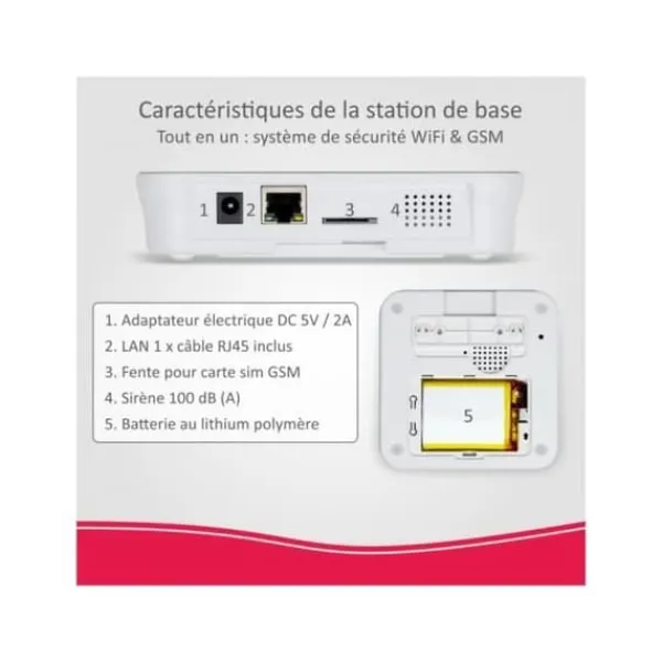 Discount Larmsystem - ELRO - AS90S Home+ - Trådlös - Wifi - GSM Hemlarmsystem