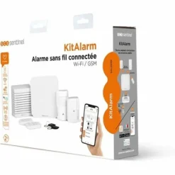 Hot Larmsystem SCS SENTINEL KitAlarm Wi-Fi 4G 8 Delar Hemlarmsystem