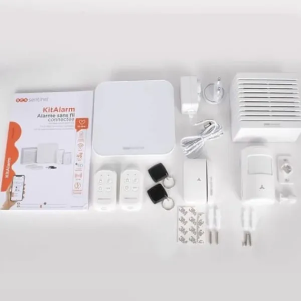 Larmsystem SCS SENTINEL KitAlarm Wi-Fi 4G 8 Delar Hemlarmsystem