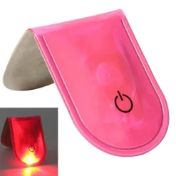 LED Ljus Magnetiskt Clips Säkerhet Löpning Natt Camping Aktiviteter - Rosa