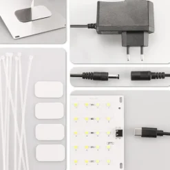 LED Odlingsljus med EU-Adapter