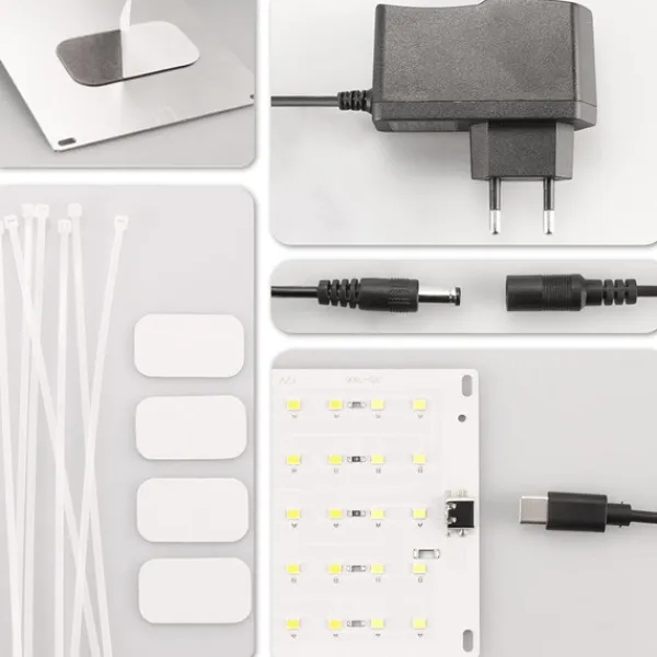 LED Odlingsljus med EU-Adapter
