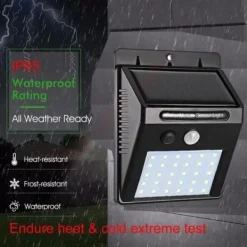 Sale LED säkerhetslampa - MITYNDB - YX03-30-1M - 4 stycken - Solenergi - Utomhus - Svart Säkerhetslampor