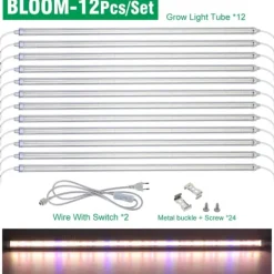 LED Växtlampa, Full Spektrum, Vattentät Design,BLOOM