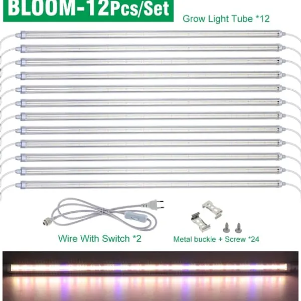 LED Växtlampa, Full Spektrum, Vattentålig IP65,BLOOM