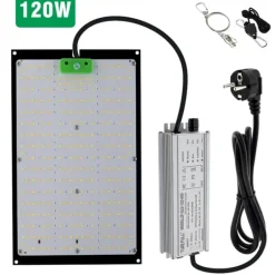 Online LED Växtlampa, Fullspektrum, Dimbar,EU, 120W Kit För Växt- & Örtplantering