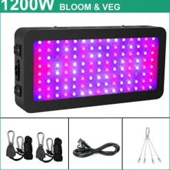 Outlet LED Växtlampa, Fullspektrum, Inomhusodlingslampa, 1200W B Kit För Växt- & Örtplantering