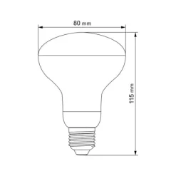 Online LED-lampa för växtodling VIDEX-E27-R80-9W-FITO Kit För Växt- & Örtplantering