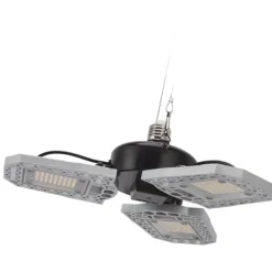 LED-odlingsljus för inomhusväxter - 297 LED-lampor, vikbar design med tre blad - Idealisk för växthus och suckulenter - 100-277V