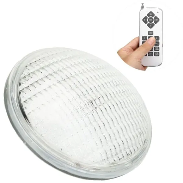 LED-poolljus Färgglad inbäddad undervattenslampa för förtjockat glas för Par56 Ljuskälla 25W 2500LM