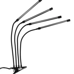 New LED-växtlampa 80 dioder TIMER 25 W hemmaodling med nätadapter Kit För Växt- & Örtplantering