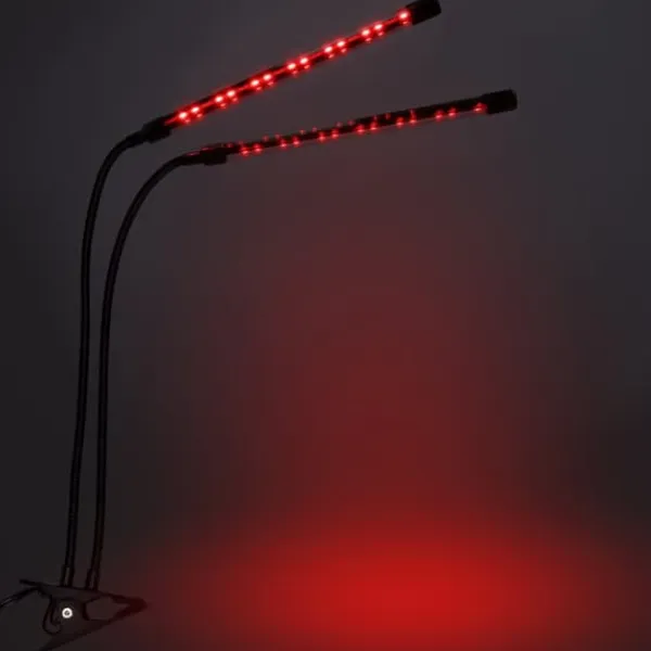 Hot LED-växtlampa 40 dioder TIMER 15 W för hemmaodling utan nätadapter Kit För Växt- & Örtplantering