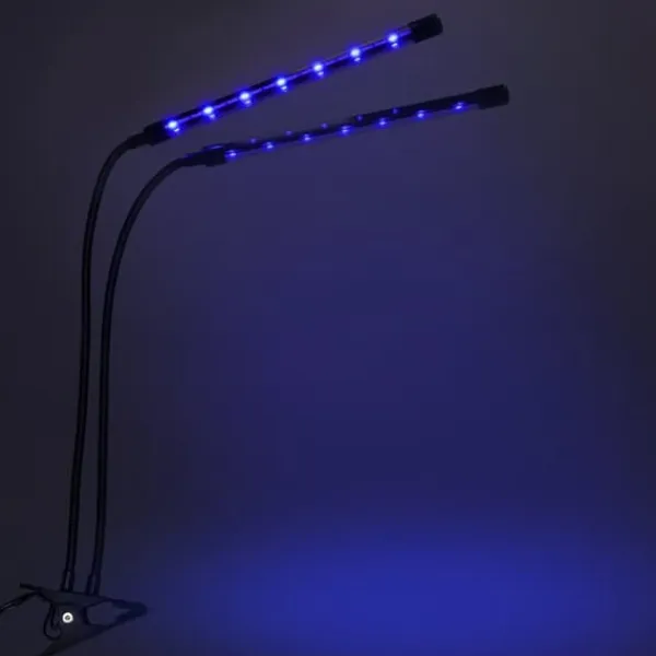 Hot LED-växtlampa 40 dioder TIMER 15 W för hemmaodling utan nätadapter Kit För Växt- & Örtplantering