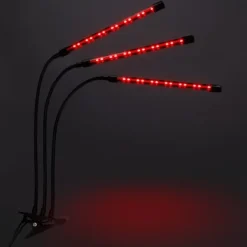 New LED-växtlampa 60 dioder TIMER 24 W för hemmaodling utan nätadapter Kit För Växt- & Örtplantering
