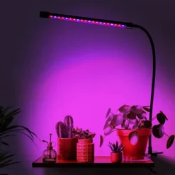 Discount LED-växtlampa 20 dioder TIMER 9 W för hemmaodling utan nätadapter Kit För Växt- & Örtplantering