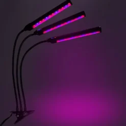 Best LED-växtlampa 72 dioder TIMER 25W hemmaodling med nätadapter Kit För Växt- & Örtplantering