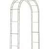 New Lenz Antique Brown Metal Rose Arch - 264 cm High Climbing Trellis for Gardens Valvbågar, Spaljéer, Bersåer & Pergolor