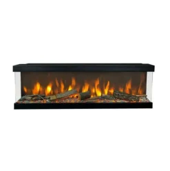 Levico 120 elektrisk inbyggd spis - 3-sidig inbyggd spis med värme - 1400 Watt - fjärrkontroll