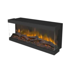 Levico 120 elektrisk inbyggd spis - 3-sidig inbyggd spis med värme - 1400 Watt - fjärrkontroll
