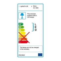 Best LightsOn Stone 25 cm dekorativ sten Trädgårdsstenar & Klivstenar