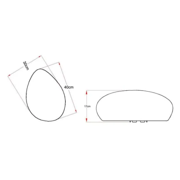 Clearance Lightson Stone XL 40 cm dekorativ sten Trädgårdsstenar & Klivstenar
