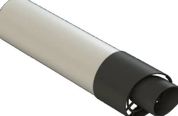 Clearance LIK Rörelement för rökgasavledning genom vägg 0,55 m DN80/125 Tillbehör Till Vedeldade Kaminer & Öppna Spisar