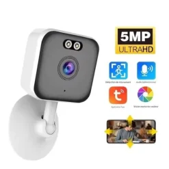 New Liten kamera 2K inomhus WiFi ljud i båda riktningar nattseende Säkerhetsmonitorer & Videokameror