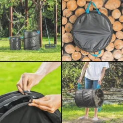 56-liters lövbehållare för trädgården
