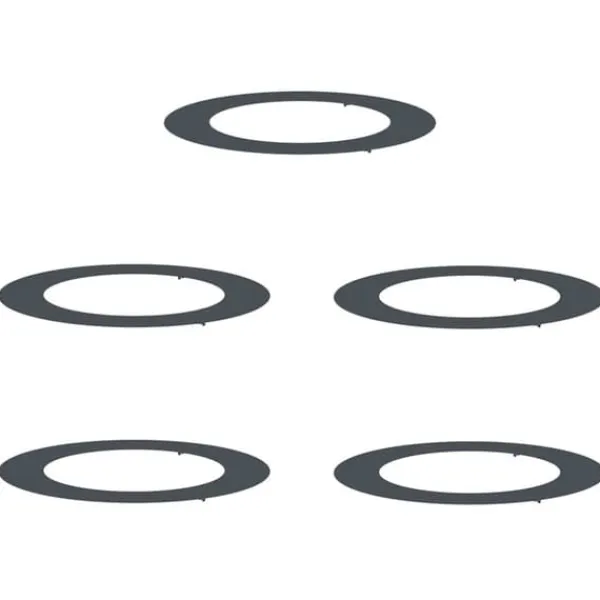 Best lämplig för Flat Trädringar 5 pcs Antracit Ø60 / 90 cm Stål Buskar
