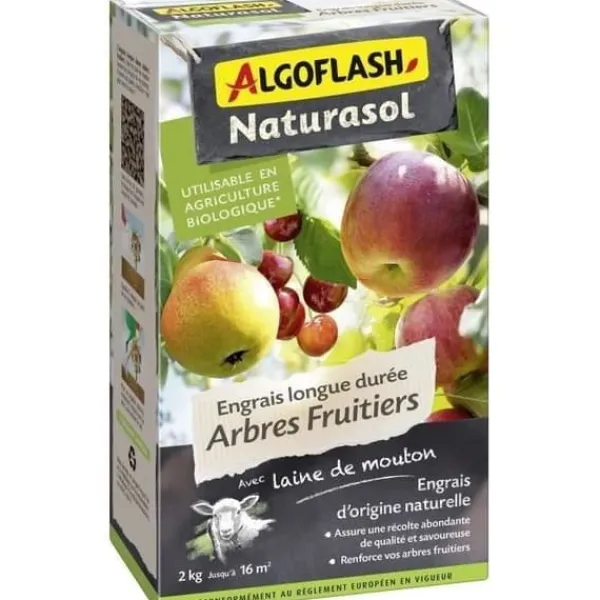 Discount Långtidsverkande gödningsmedel för fruktträd - ALGOFLASH NATURASOL - 2 kg Gödningsmedel