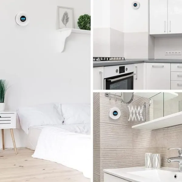 Best Lollanda 2-i-1 Brand- & Kolmonoxiddetektor för Hemmet – LCD-display och ljudlarm, Batteridriven med Hög Känslighet Rök- & Koloxiddetektorer