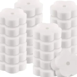 Clearance Lollanda 50-pack Oljeabsorberande Svampar för Pool – Blomformade Rengöringssvampar, Effektiv Borttagning av Olja och Smuts Pool- & Spatillbehör